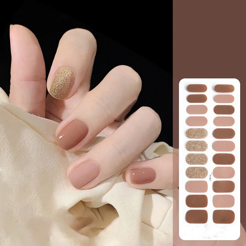 2023 High Quality Nail Wraps Self Adhesive Decorated Nail Sticker Gel Polish Nail Sticker Wrap Decoration