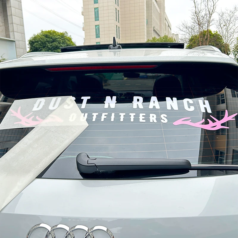 Waterproof Business Logo Die Cut Transfer Sticker Custom Print Vehicle Car Chrome Windshield Stickers Large UV DTF Banner Decals