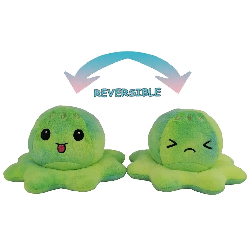 Stuffed Animals Octopus Reversible Soft Toys Funny Cute Plush Jellyfish