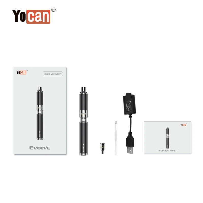 
Healthy Yocan Evolve Large Vapor Quartz Coil Wax Vaporizer Quit Smoking Machine 