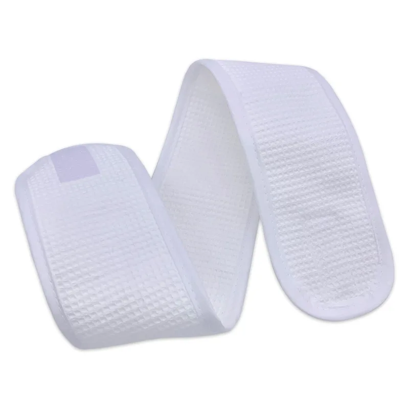 100% cotton waffle spa facial headband