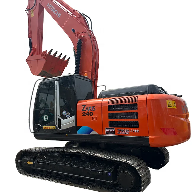 Новый инвентарь подержанный гусеничный экскаватор Hitachi 240 сделано в Японии 24 тонны подержанного среднего экскаватора