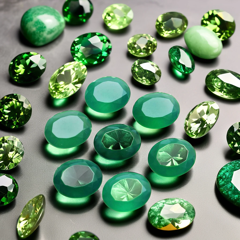 High Quality Emerald Green Star-Shaped Oval Mineral Gemstone Diamond and Crystal Heat Treated for Jewelry Low Price