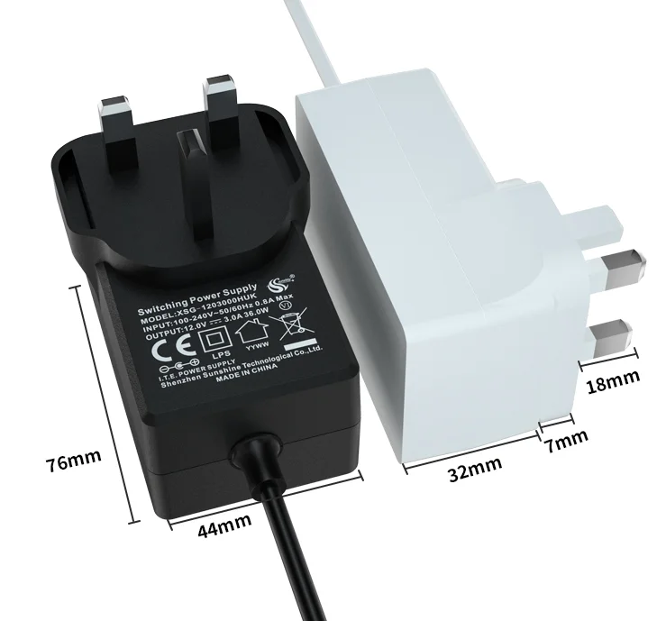 CE GS UL PSE KC SAA CB certification EU US UK Japan 3v 5v 6v 9v 10v 12v 24v 1a 2a 3a 4a 1.5a 2.5a AC DC power adapter for TV Box