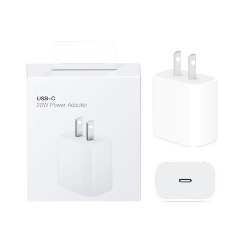 Original PD Charger For iPhone 12 US EU UK Plug 18W Fast Type C Apple 20w usb-c Power