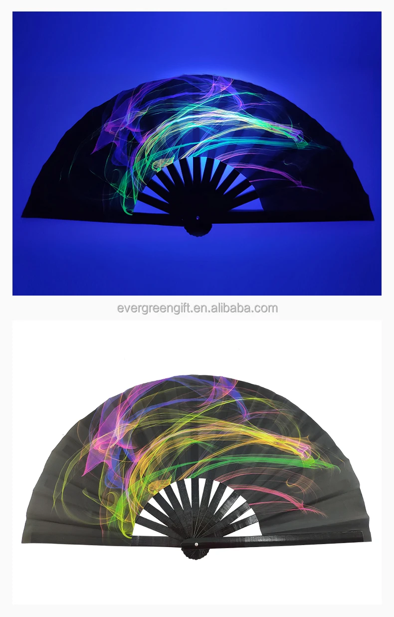 2022 custom large chinese uv hand fan