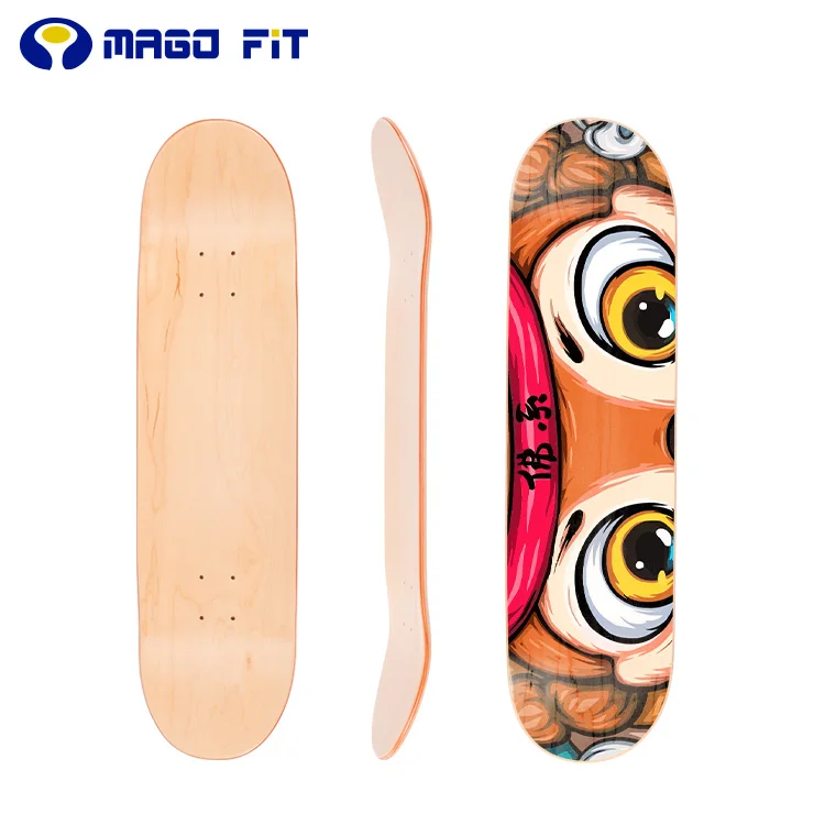 Hi Strength Blank Skate board Decks Canadian Maple Skateboard China Manufacturer Deck surface custom