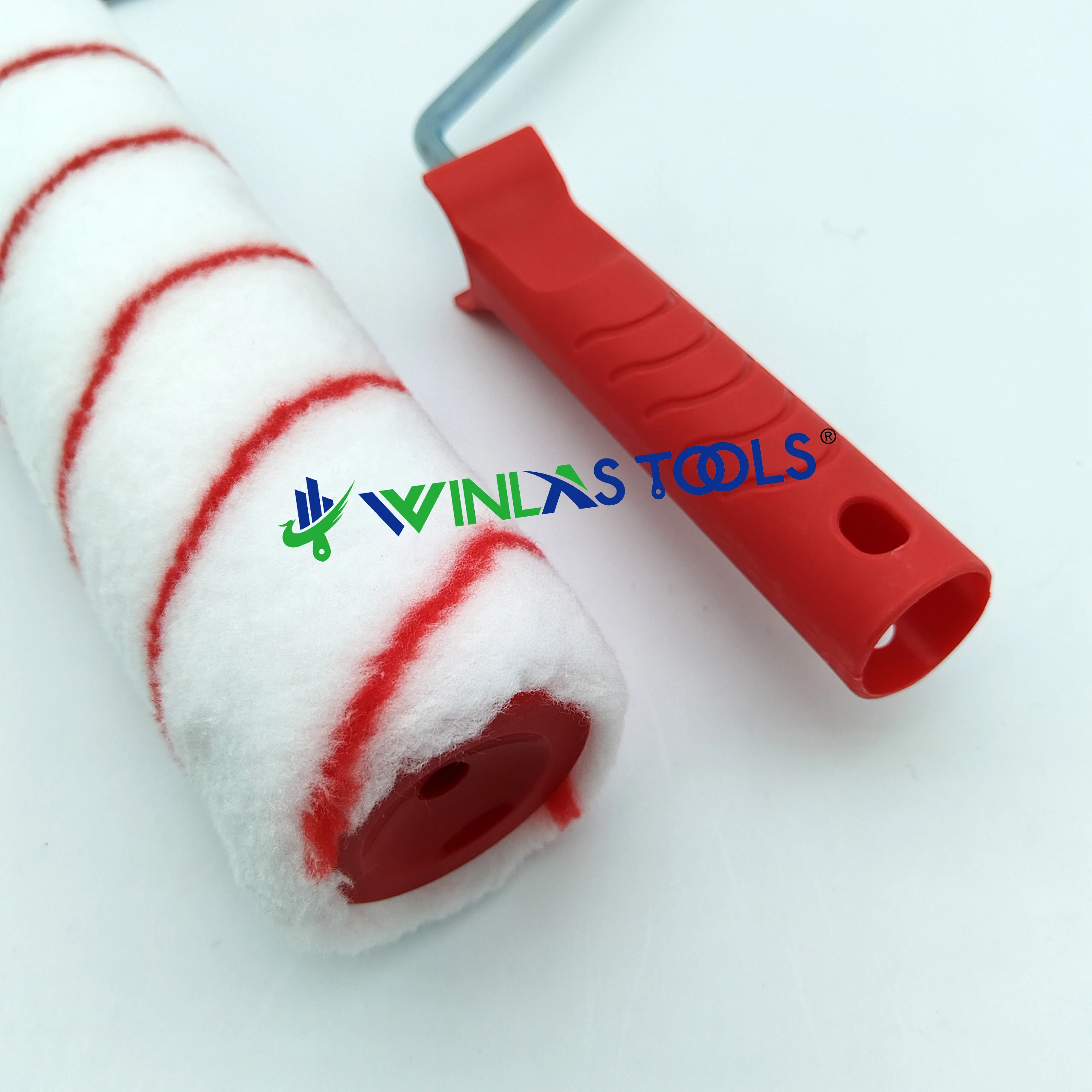 China factory wholesale paint roller 9 inch design red line fabric roller brush for painting wall and house