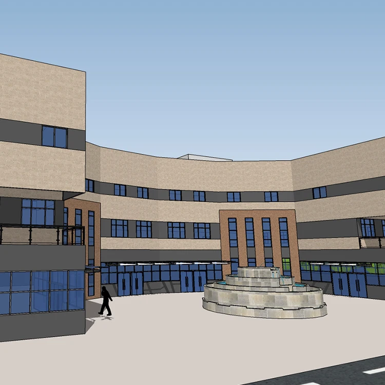 Multi-Storey Building Material Prefabricated Steel Structural Office Commercial Building