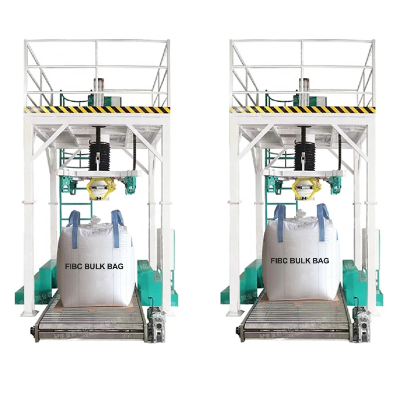 500kg to 2000kg cement jumbo big bag weighing and packing 1 ton bag filling machine