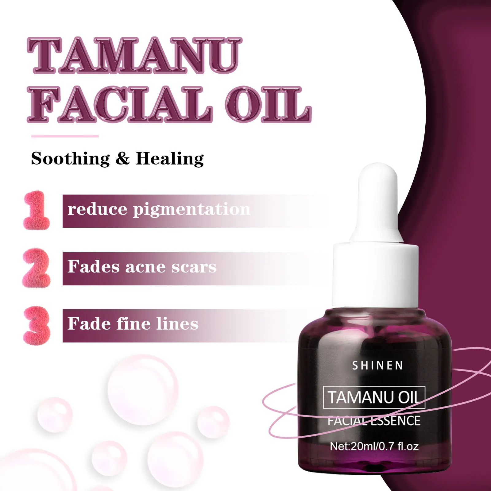 Skin Care Bulk Order For Anti Acne Calm Down Hydrating Smoothing Anti Aging Tamanu Seed Oil