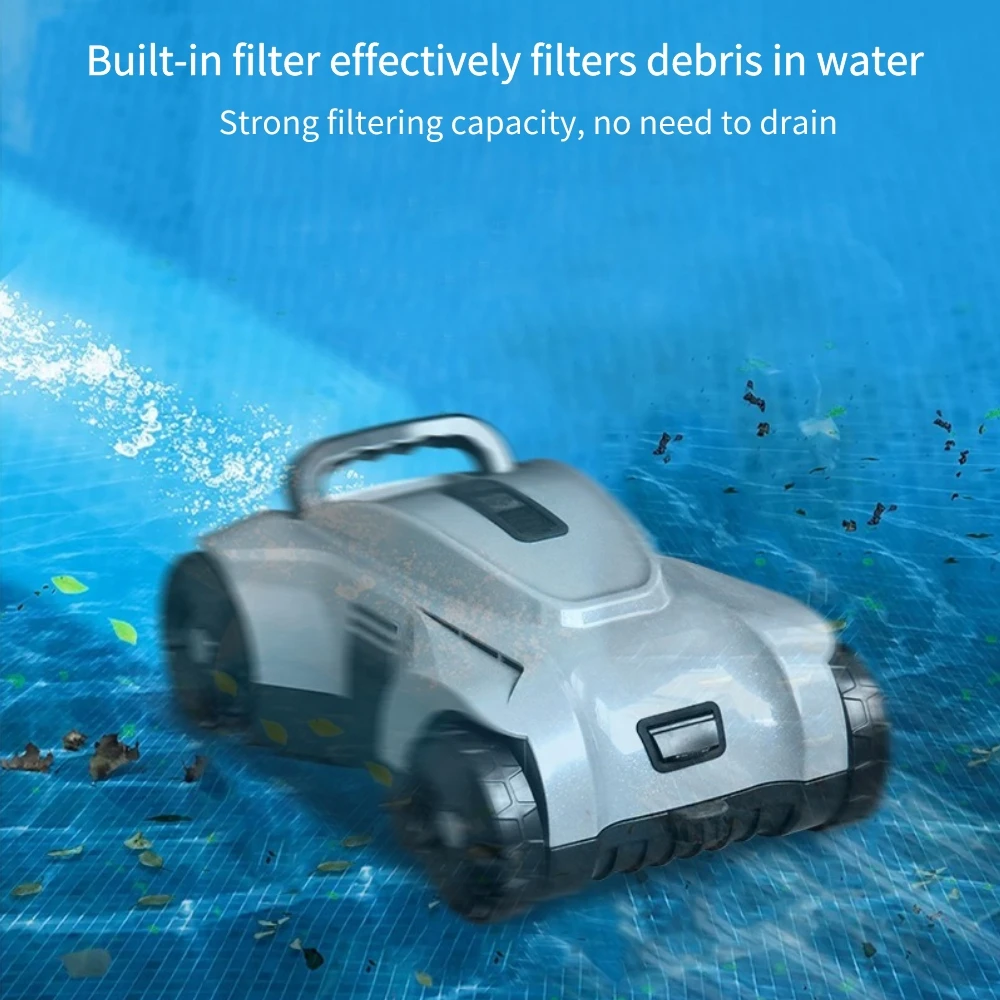 Беспроводной перезаряжаемый робот для бассейна автоматический IPX68 waterpoof плавательный бассейн робот-очиститель