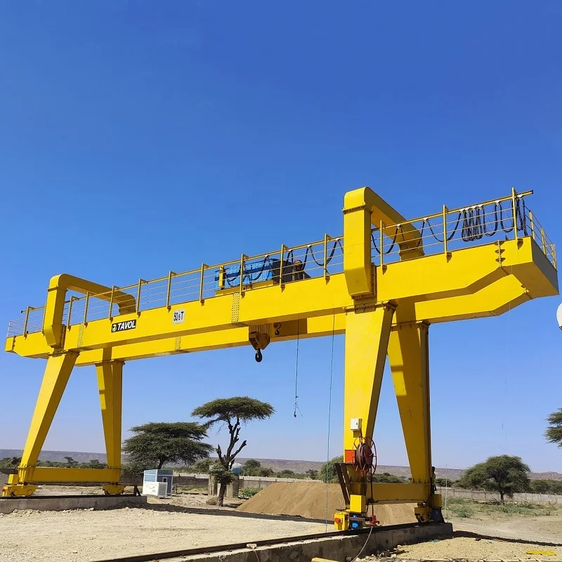 5 ton 10 ton 20 ton Rail Mounted Gantry Crane Mobile Travelling Gantry Cranes with Overhang for Granite Industrial Factory price
