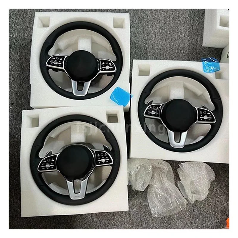 Custom Upgrade Full Leather Steering Wheel for Mercedes Benz Mercedes-Benz AMG GT X166 W213 W205 W204 W222 W212 E63 C63 AGM
