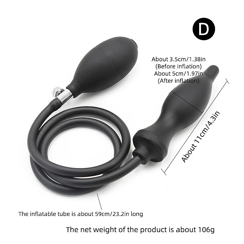 Hot selling Inflatable Anal Plug Expandable Dildo Pump Butt Plug Anal Dilator Prostate Massage Anus Extender Adult Sex Toys