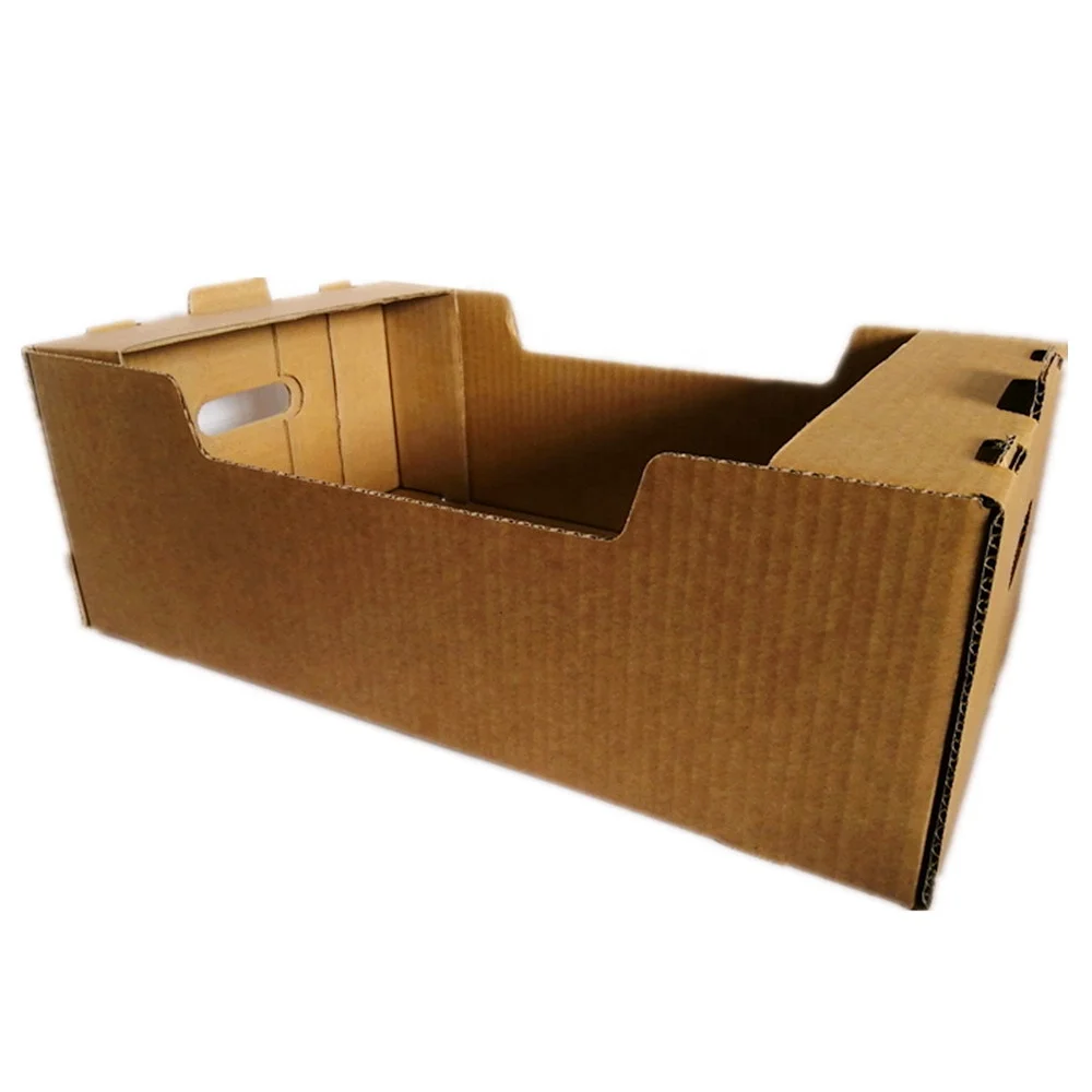China Custom Recycled Corrugated Cardboard High Quality Fruit Packaging Carton Box For Cucumbers And Peppers Packaging