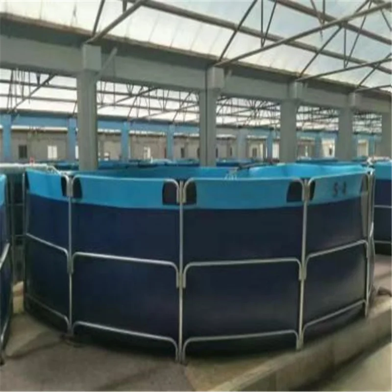 Flexible and foldable water tank tarpaulin fish tanks outdoor farming the largest plastic ponds for raising fish