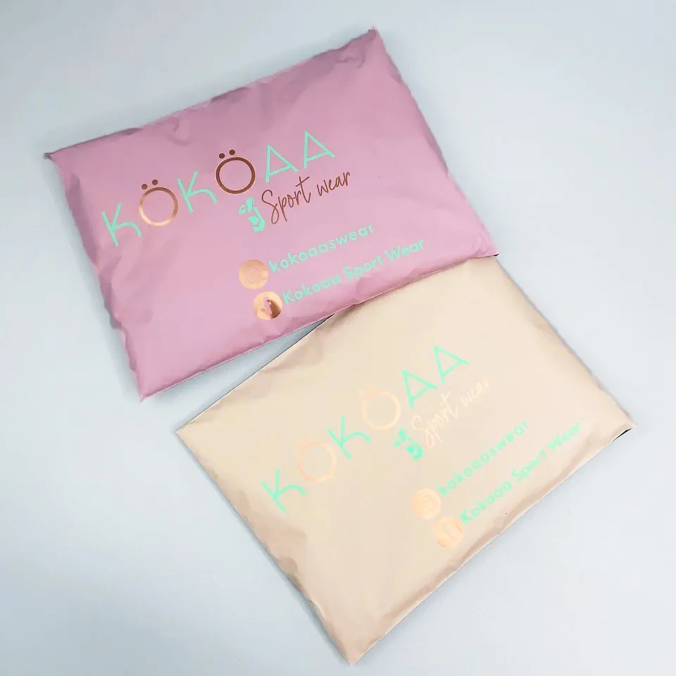 Recyclable express shipping poly mailer apparel clothing packaging plastic bag mailing bags with your own logo custom