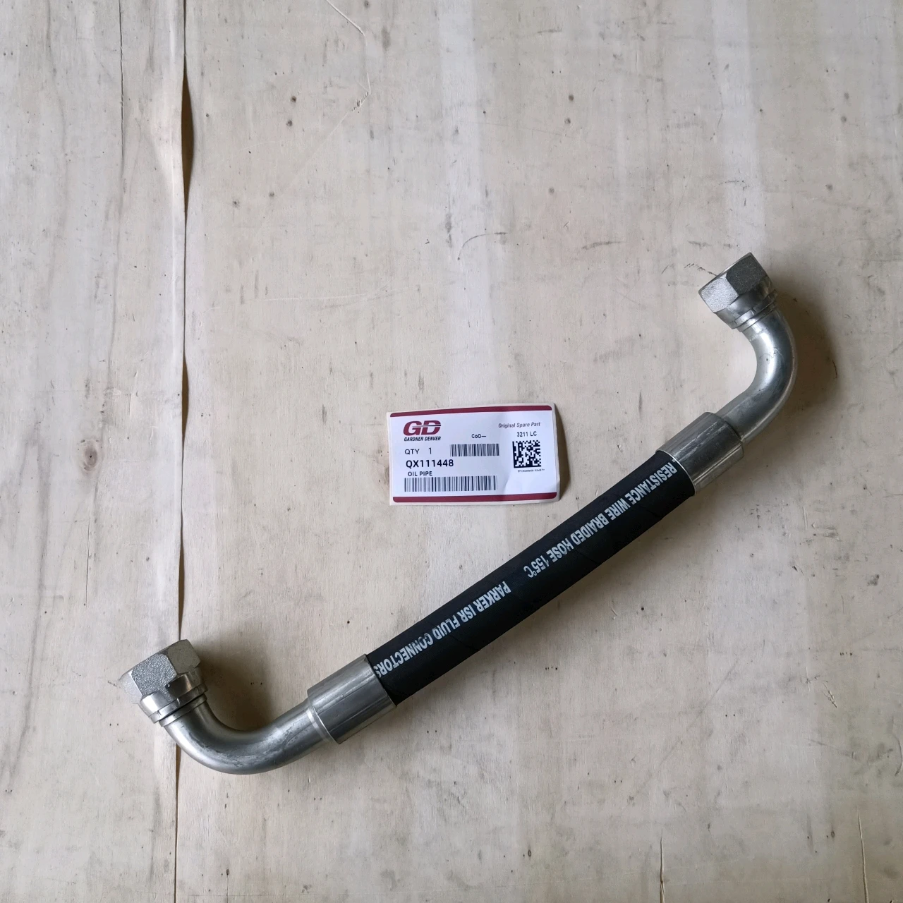 QX102702 MPV OUTLET PIPE Gardner Denver air screw compressor Spare Parts factory sell with high quality