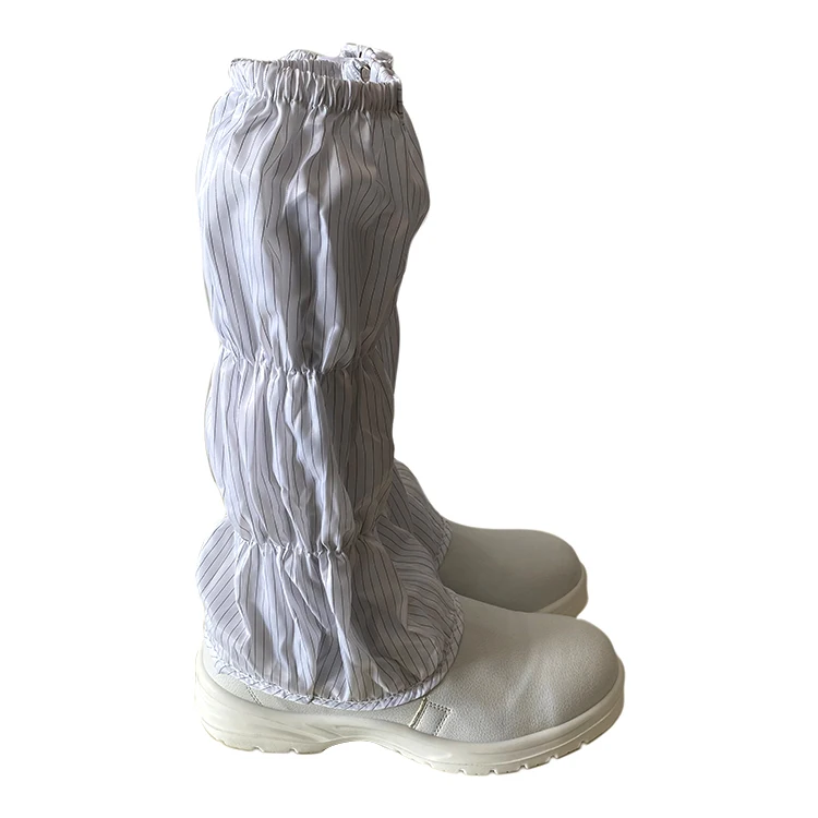 ALLESD Steel Toe White Stripe Design Different Size ESD Antistatic High-Top Shoes