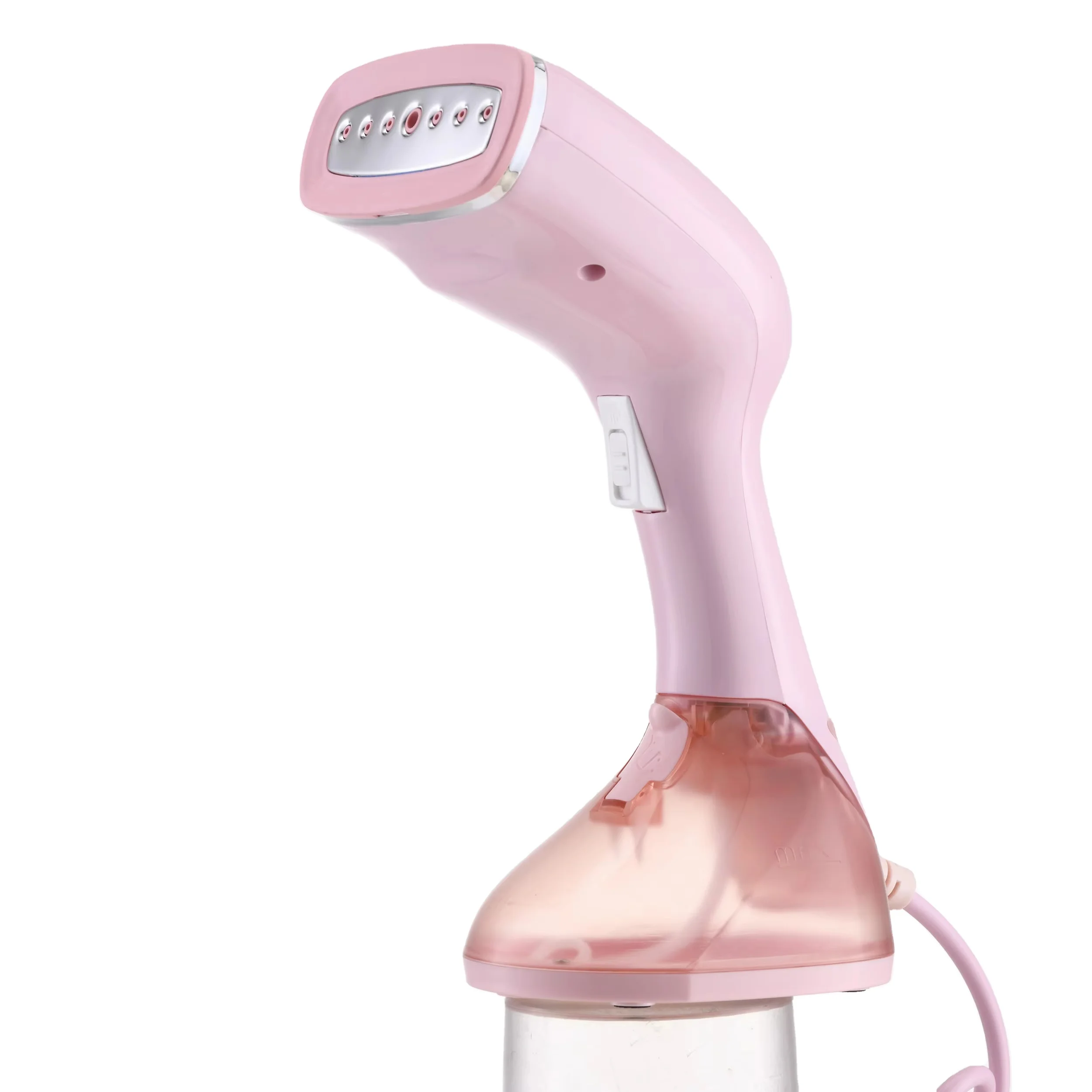 Large Water Capacity Pink Portable Iron Steamer 1200W Quickly Used for Clothes Plush Toy Bed Sheets