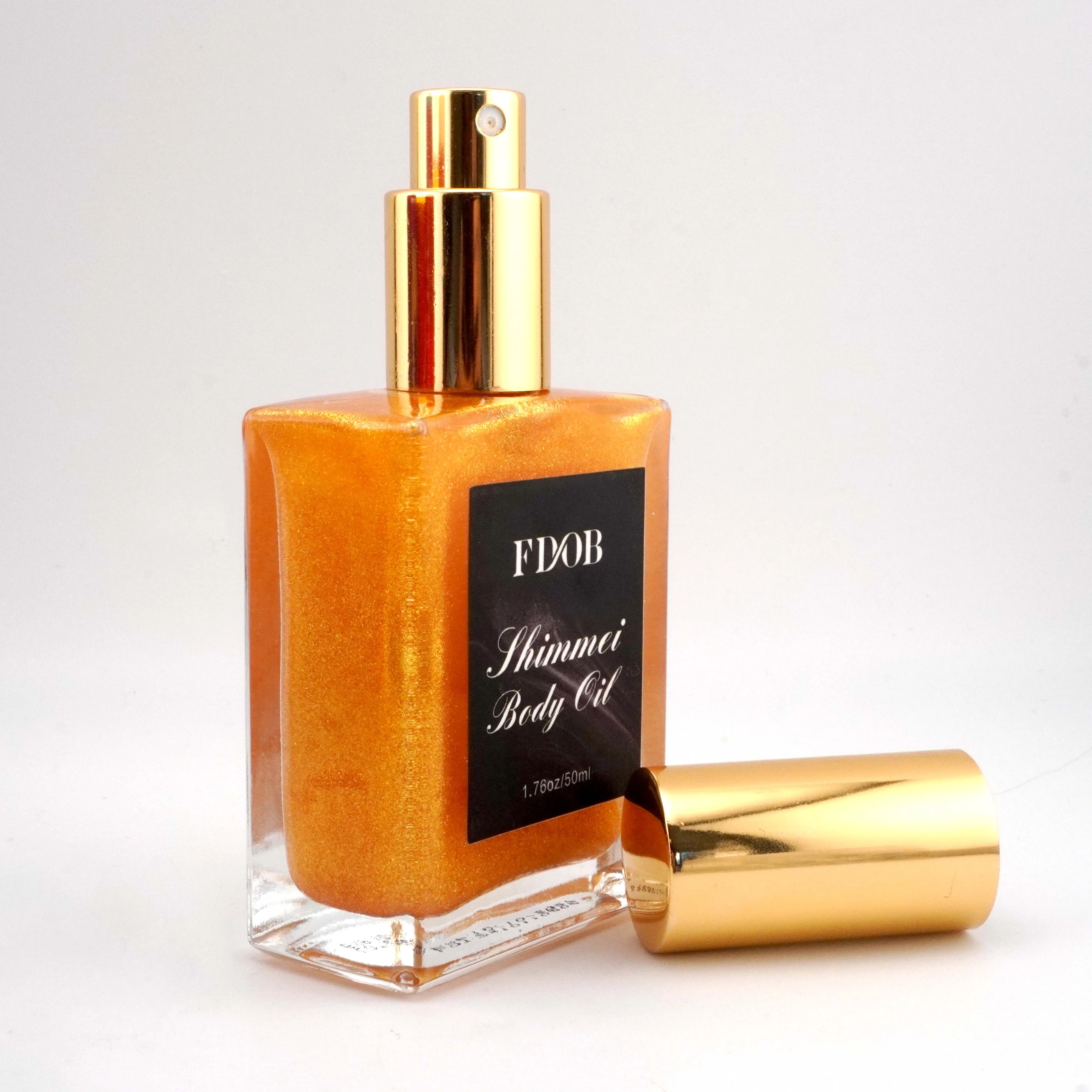Liquid Glitter Body Shimmer Oil Private Label Waterproof