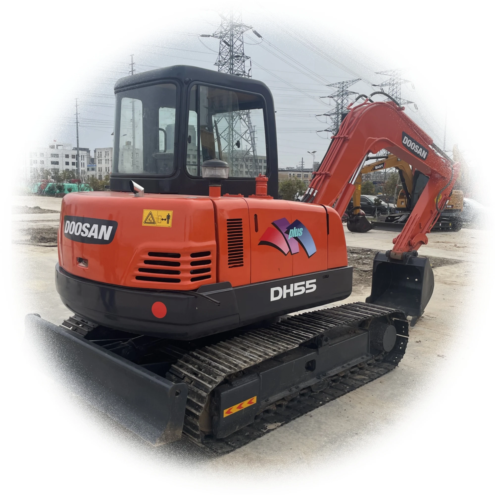 Оригинальный корейский импортный товар хороший рабочий doosan использованный dh55-7 для продажи
