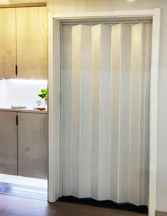 Durable PVC Customized Plastic Accordion Folding Doors Transparent Graphic Design Commercial Modern Polymer Customized Size