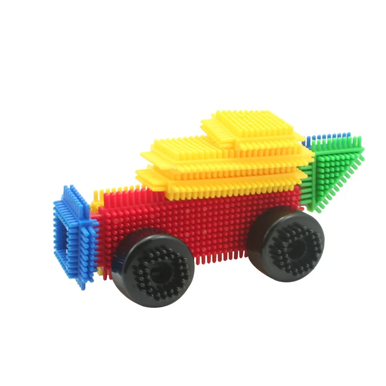 2019 wholesale 3d puzzle diy toy soft bristle blocks 40 pieces set for kindergarten