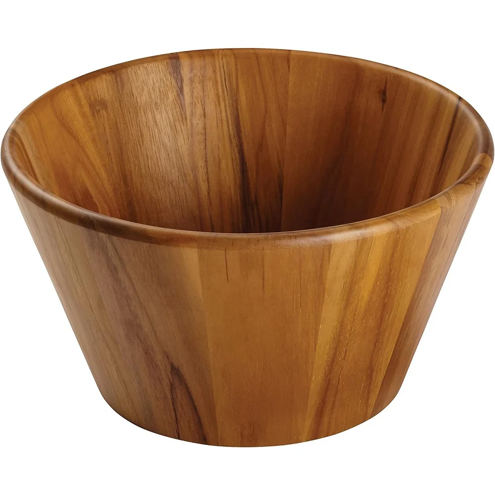 FLYWOD kitchen tools acacia wood vegetable fruit bowl wooden salad bowl wooden bowl