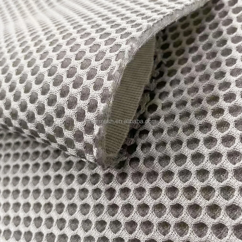 China Manufacturer 3d Mesh Fabric Spacer 100% Polyester 3d Knitted Sandwich Air Mesh Fabric For Shoe