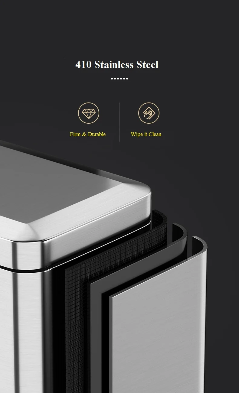 standing trash bin/ dustbin bags with low price cheap garbage bins/trash made in China metal press type garbage can