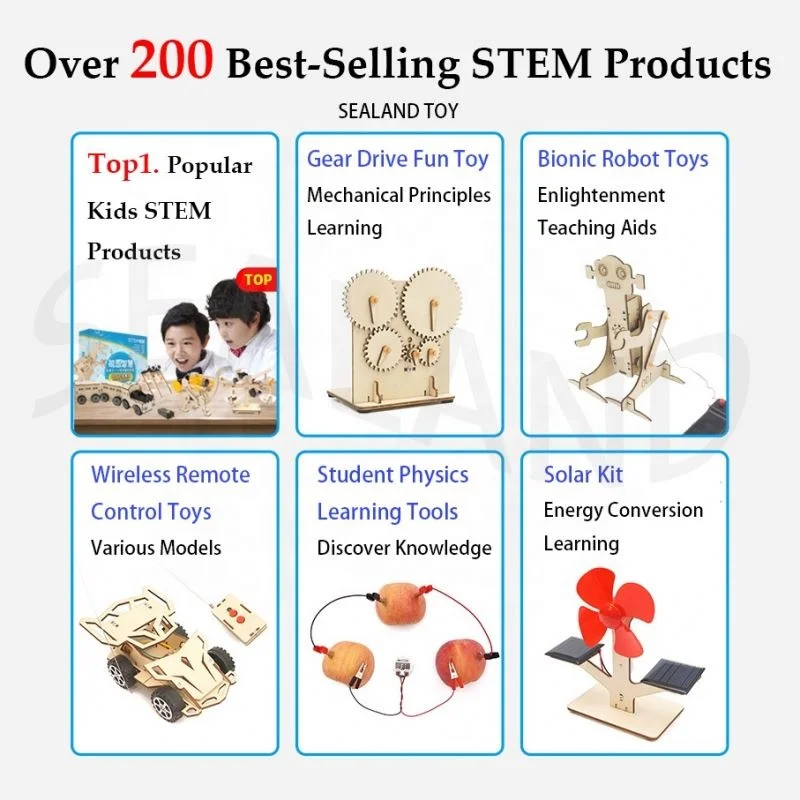 DIY Air Powered Small Invention Secondary School Wind Power Car Assemble Science Model Materials Scientific Experiment Kit