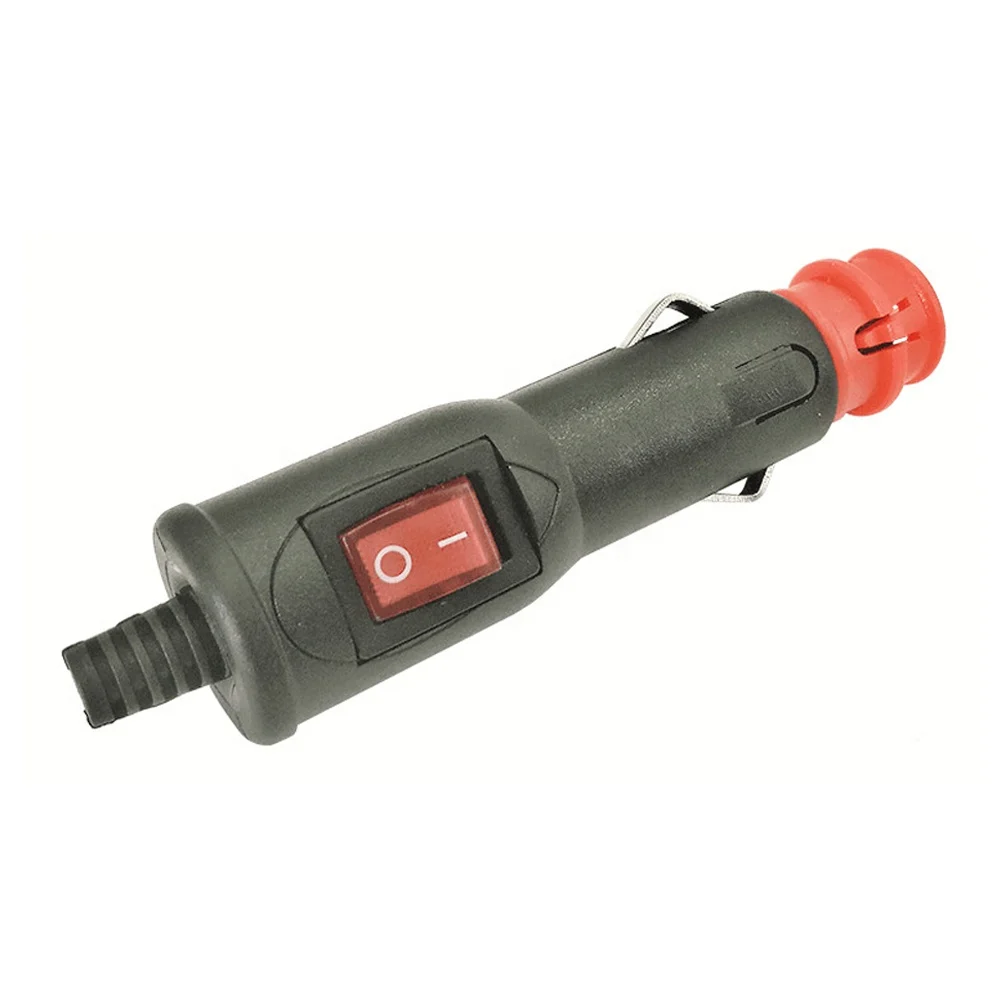 MX 12V Male Car Cigarette Lighter on/off Cable Plug with Switch and Signal Light