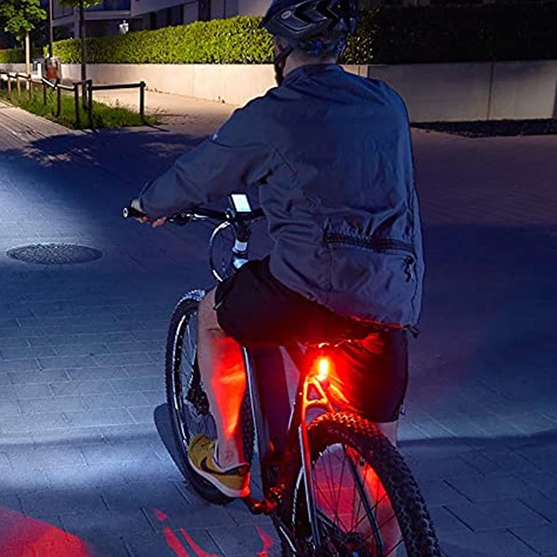 Red Round Night Riding Battery Operated Waterproof Warning Bicycle Seatpost Light outdoor hiking bike light for night