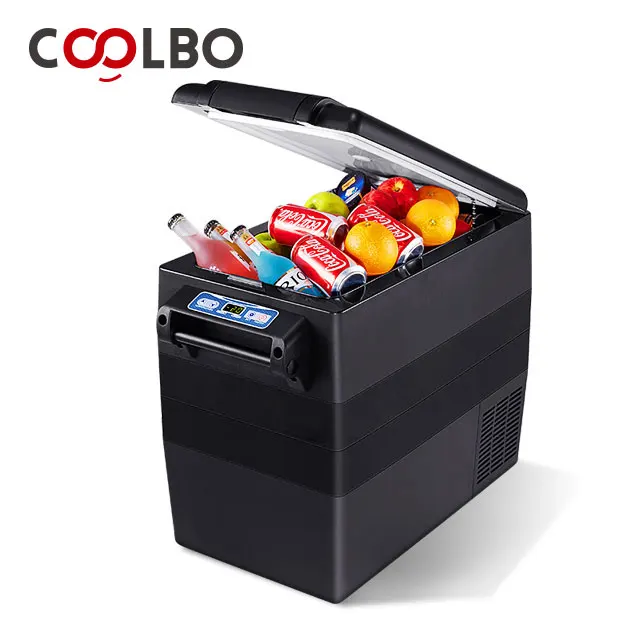 52L Camping Single Door Refrigerator Travel Fridge Freezer Auto Fridge Freezer 12V For Camping