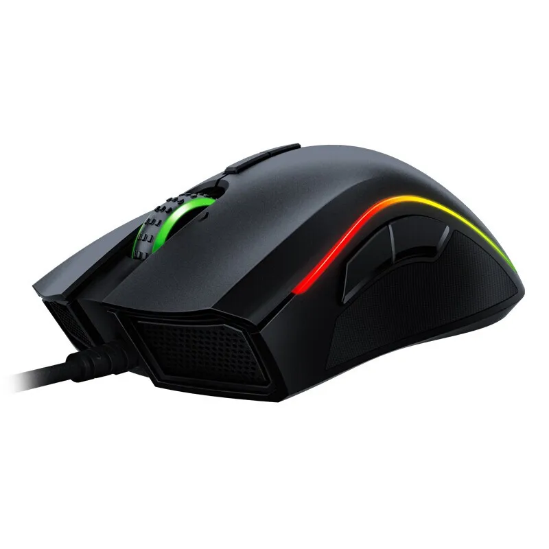 New Popular Ergonomic Black Mamba Elite Wired Mouse with Extended Razer Chroma 16000 DPI Wired Gaming Mice Mouse