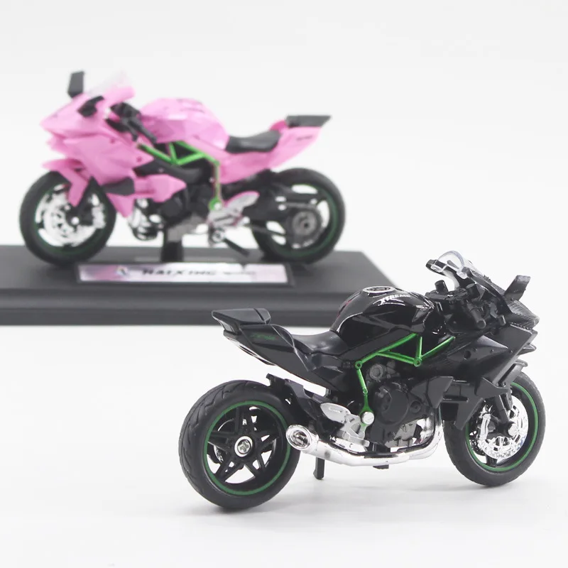 2024 Wholesale New 1/18 Scale Diecast Simulated Alloy Steering And Shock Absorbing Motorcycle Model Ornaments Toys