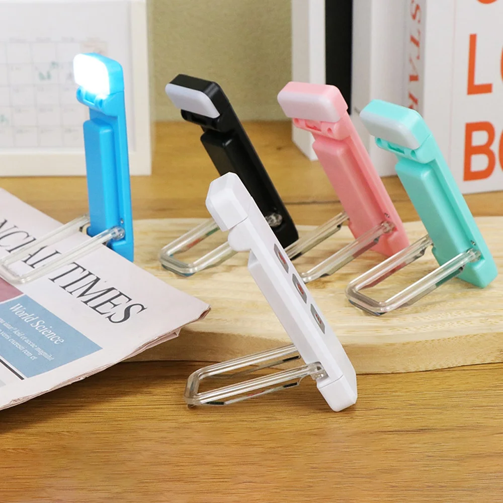 Folding Clip Book Light USB Charging Mini Book Light With 3 Levels Brightness Lampara De Libro For Desk Table Study Reading