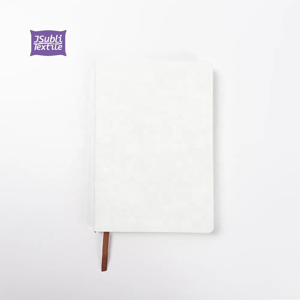 Jsubli Textile Custom Logo Heat Press Transfer Printing Blanks A5 Cover School Note Book Pu Leather Sublimation Journal Notebook
