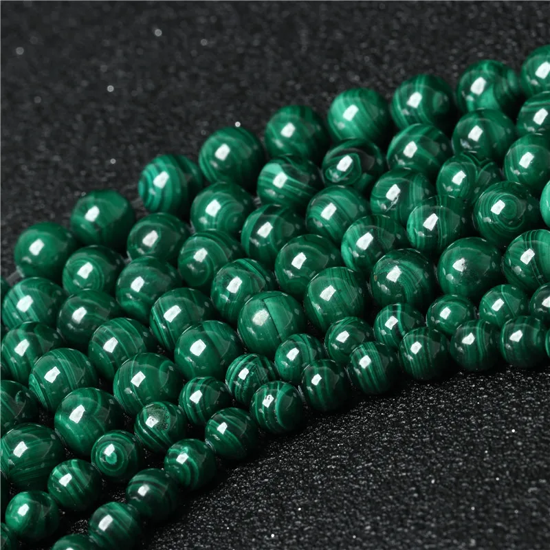 Natural Round Gemstone 8mm Jewelry Green Wholesale Facet 4 Mm Chrysocolla Blue Natural Malachite Beads
