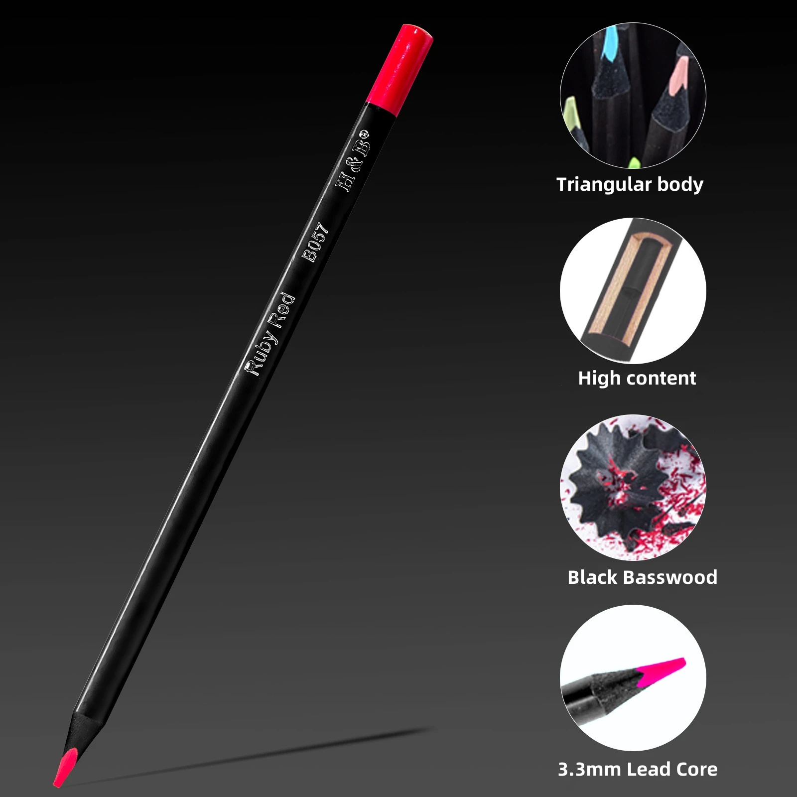 Professional 72-Pack Colored Pencil Set Eco-Friendly Drawing Pencils with Colored Lead for Gifts