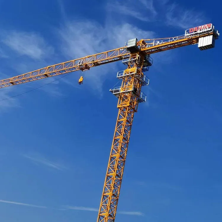 Высококачественный плоский башенный кран 5T верхний топлесс