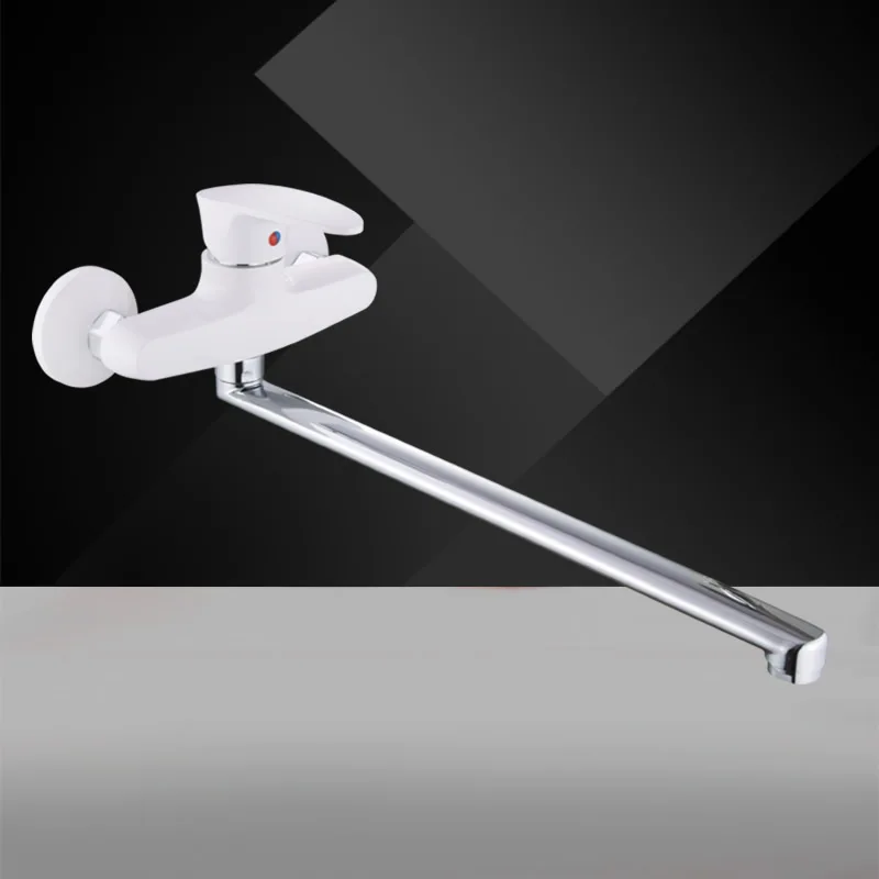 white color Europe standard plastic shower faucet ABS material faucets bathroom mixer faucets Russia market
