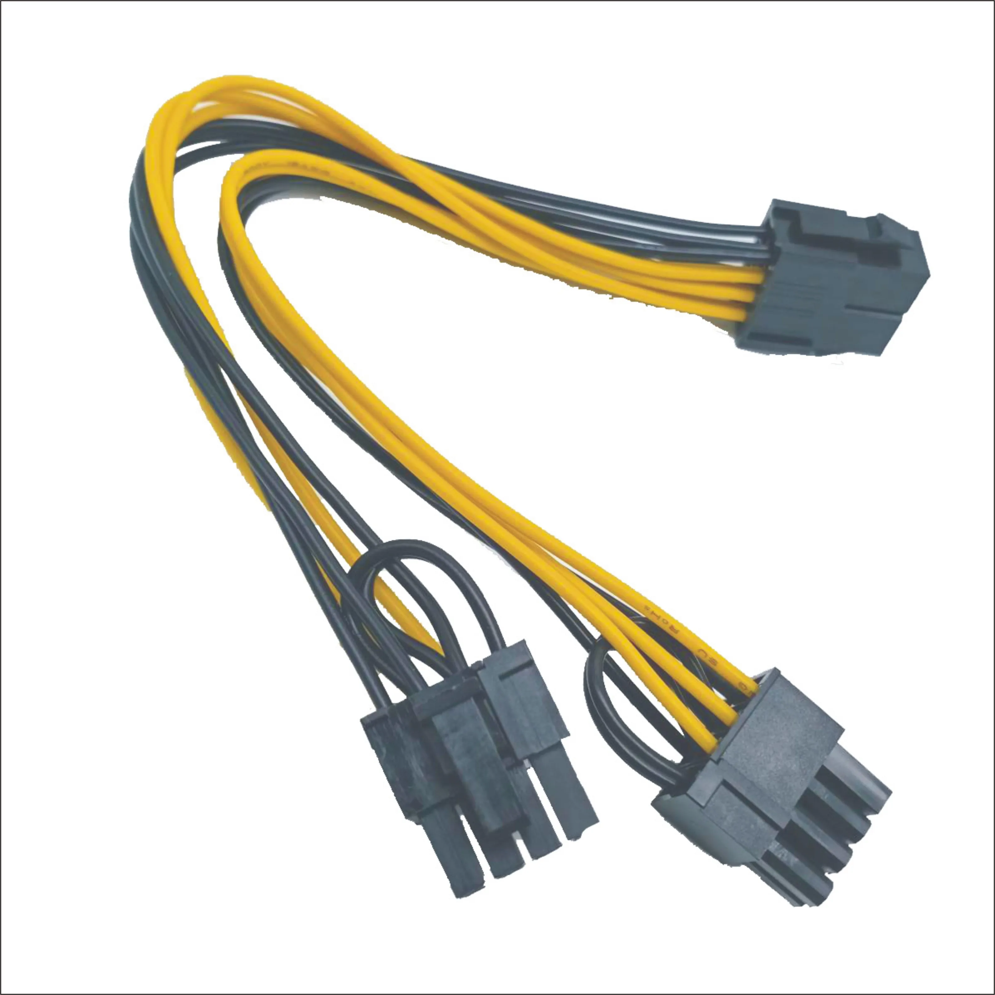 Пользовательский кабель питания 8Pin папа-2 4 Pin Molex папа 8p ЦП к 2 портам Ide D компьютерный соединитель