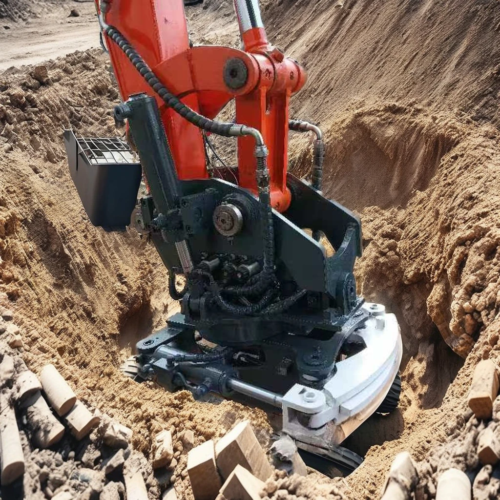 Shovel Loader Rotary Tilt Coupler Mini Excavator Quick Hitch Tilt Rotator Coupler Excavator Tilt Rotator