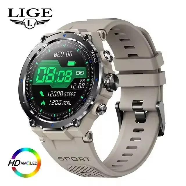 2023 LIGE 0419 New Smart Watch Men Long Standby Bracelet Fitness Tracker Sports Watch Call Smart Clock Smartwatch For Men