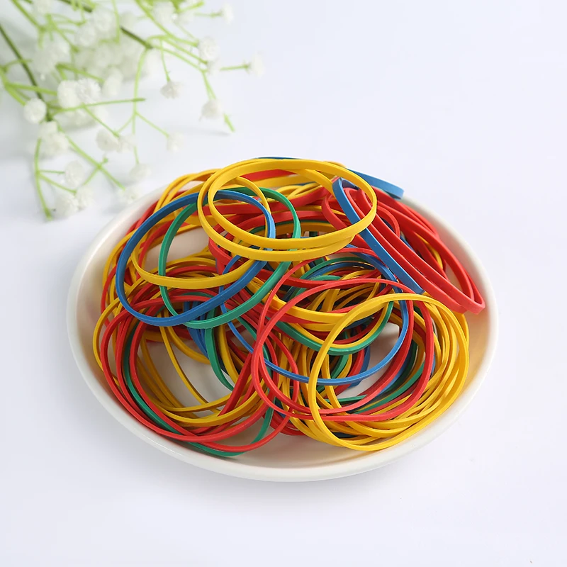 Небольшие эластичные цветные резинки, прочные эластичные резинки для школы, товары для дома, банка, офиса