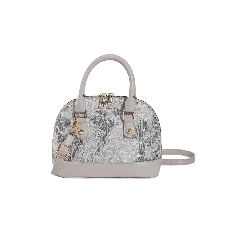 Hot selling fashion crossbody pu leather shell shape shoulder bag Ladies Designer Handbags for Women cheap Famous Brand Purses
