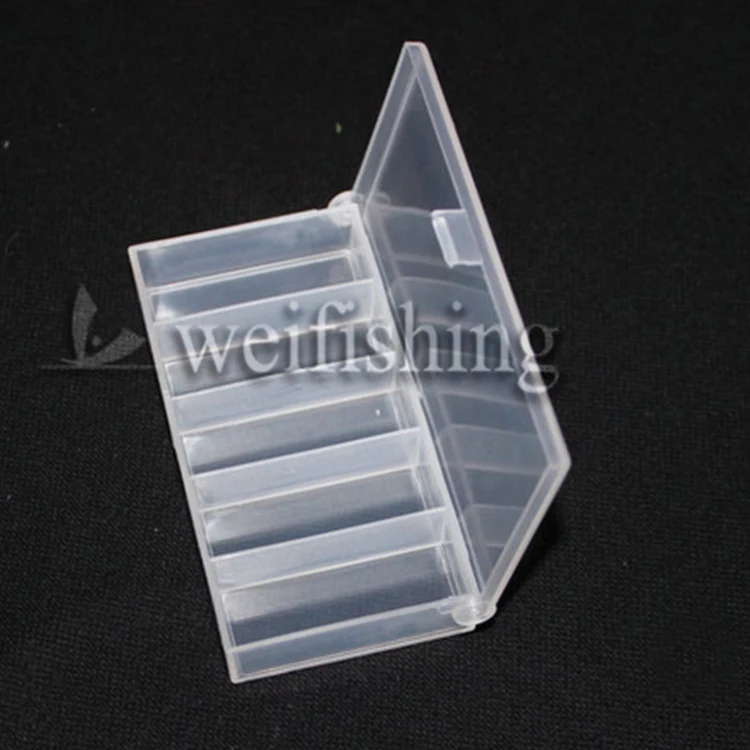 WEIHE factory direct sale transparent white plastic box fishing gear accessories tool tackle box